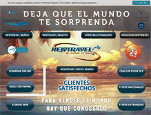Tablet Screenshot of newtravel.mx